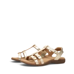 Taos Footwear Soft Support Sandals*Trophy 2 Gold