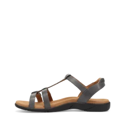 Taos Footwear Soft Support Sandals*Trophy 2 Steel