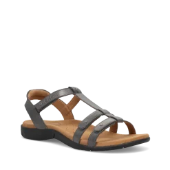 Taos Footwear Soft Support Sandals*Trophy 2 Steel
