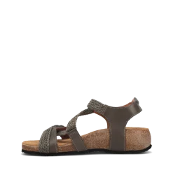 Taos Footwear Cork Support Sandals|Wedge Sandals*Trulie Dark Grey