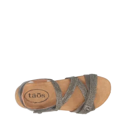 Taos Footwear Cork Support Sandals|Wedge Sandals*Trulie Dark Grey