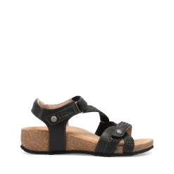 Taos Footwear Cork Support Sandals|Wedge Sandals*Trulie Black