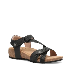 Taos Footwear Cork Support Sandals|Wedge Sandals*Trulie Black