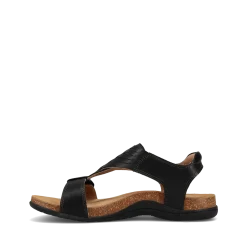 Taos Footwear Cork Support Sandals*Wonderful Black