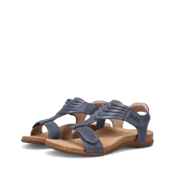 Taos Footwear Cork Support Sandals*Wonderful Dark Blue
