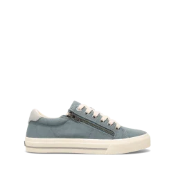 Taos Footwear Canvas|White*Z Soul Mineral Blue/Grey Distressed