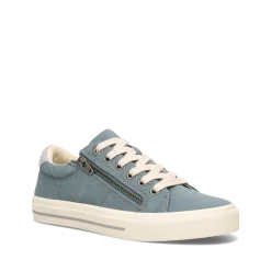 Taos Footwear Canvas|White*Z Soul Mineral Blue/Grey Distressed