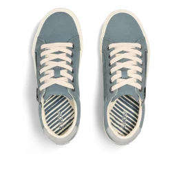 Taos Footwear Canvas|White*Z Soul Mineral Blue/Grey Distressed
