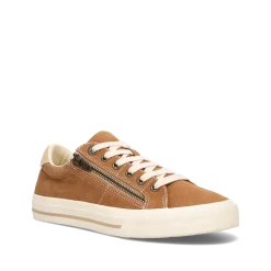 Taos Footwear Canvas|White*Z Soul Golden Tan/Tan Distressed