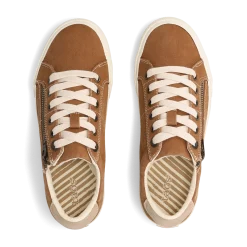 Taos Footwear Canvas|White*Z Soul Golden Tan/Tan Distressed