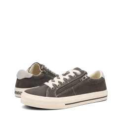 Taos Footwear Canvas|White*Z Soul Graphite/Light Grey Distressed