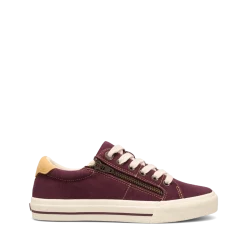 Taos Footwear Canvas|White*Z Soul Plum/Maize