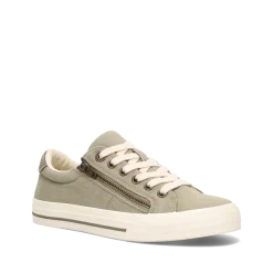 Taos Footwear Canvas|White*Z Soul Sage/Olive Distressed